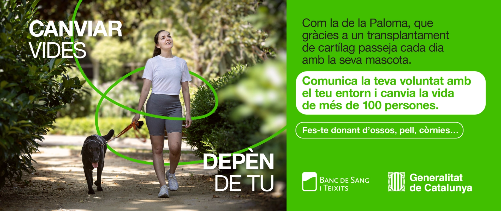 Canviar vides depèn de tu.