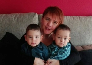 Cristina amb els seus fills