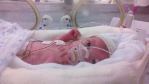 Laia, a l'Hospital de la Vall d'Hebron