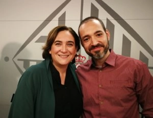 Marató 2018. Ada Colau i Alberto Juanilla