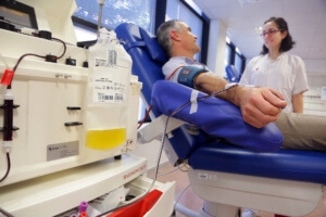 Jordi Jaume, donant de plasma